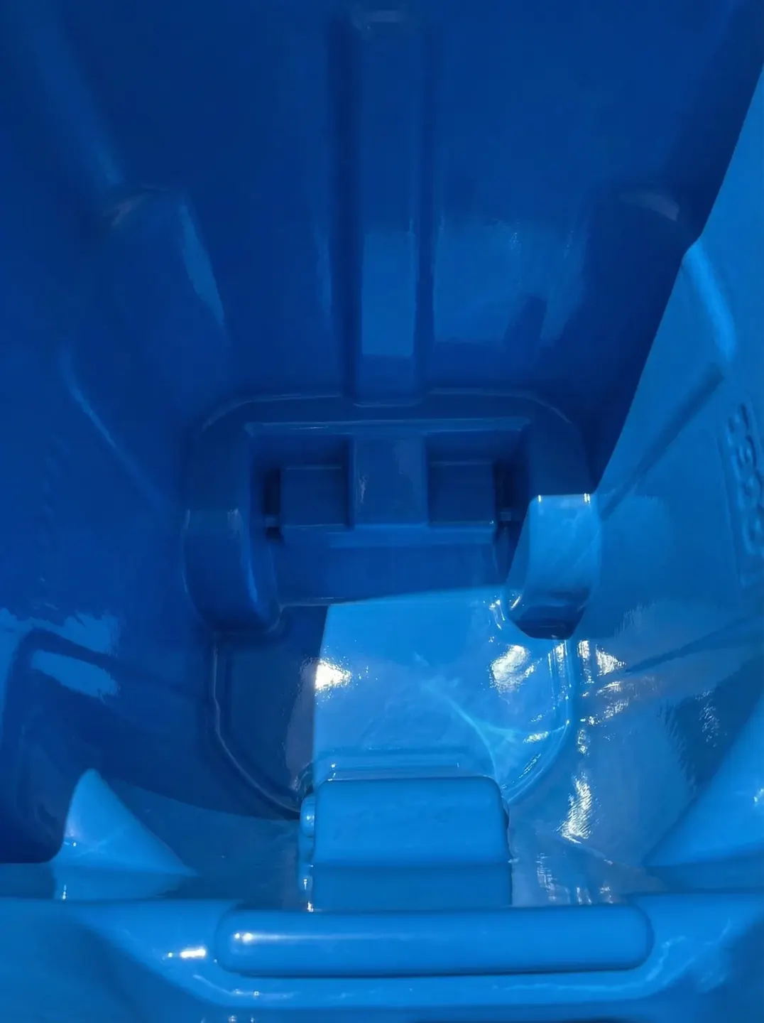 Gleaming clean bin interior after Greenstone cleaning